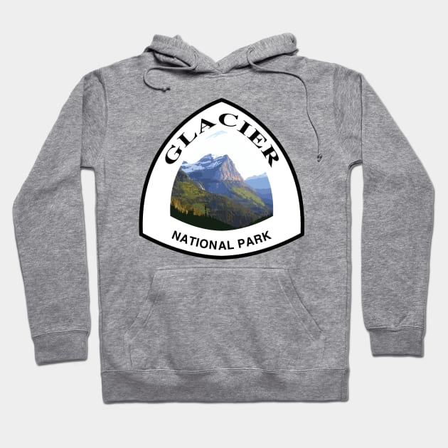 Glacier National Park shield Hoodie by nylebuss